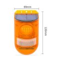 129dB Solar Alarm Light Human Body Induction Remote Control Alarm Farm Anti-theft Drive Object Sound and Light Alarm Light. 