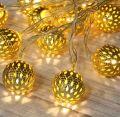 20 LEDs Metal Ball Lights LED, Christmas Party Fairy Lights.