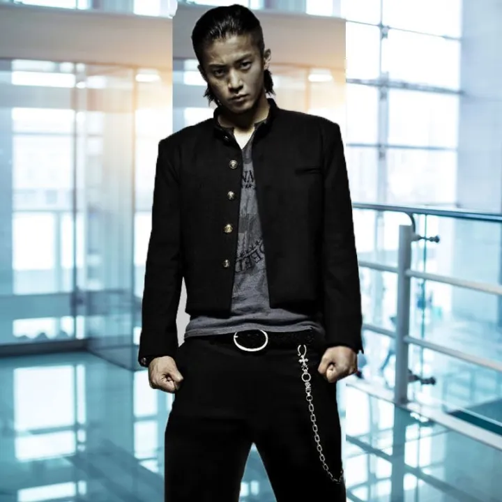 Crows Zero Clothes Linglan Shun Oguri Bad Youth Clothes Ouhao Same Style Chinese Tunic Clothing Young People Ruoshuai