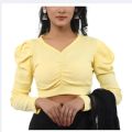 Stylish Fashionable Cotton Full hata Crop Tops Blouse for Women by Top Wear Collection. 