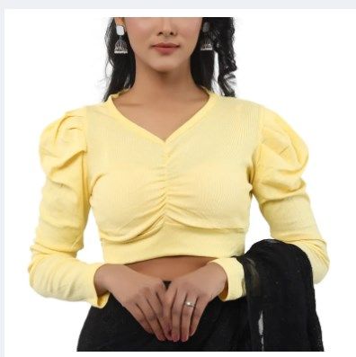 Stylish%20Fashionable%20Cotton%20Full%20hata%20Crop%20Tops%20Blouse%20for%20Women%20by%20Top%20Wear%20Collection%20-%20Image%202