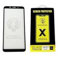 Oppo F5 5D Tempered Glass Screen Protector - Transparent and Black. 