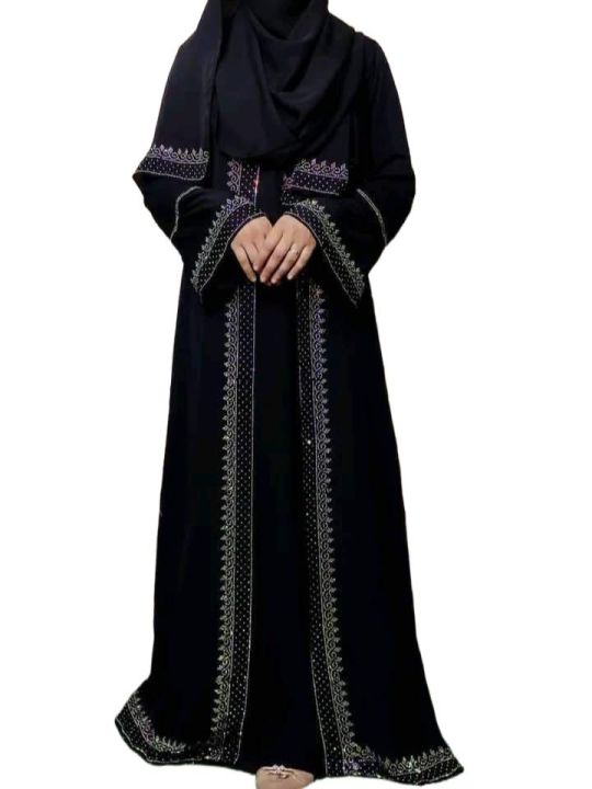 Stone%20Adjust%20Koti%20Party%20Borka%20-Dubai%20Cherry%20Georgette%20Kapor%20-With%20hijab%20-%20Image%204