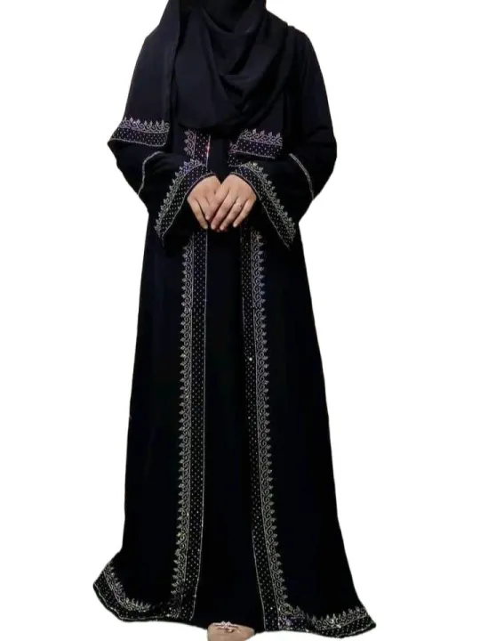 Stone%20Adjust%20Koti%20Party%20Borka%20-Dubai%20Cherry%20Georgette%20Kapor%20-With%20hijab%20-%20Image%204