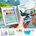 Mini Paint Pad,Mini Watercolour Paint Pad,Portable Pocket Watercolour Painting Book.