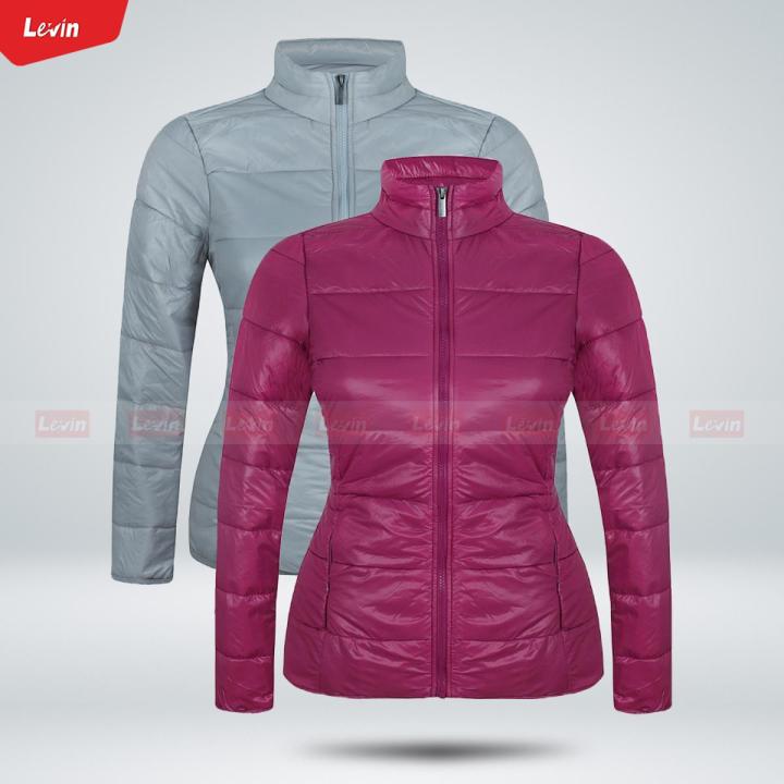 Women's Mid-Length Lightweight Windproof  Winter Coat Padded Jacket For Ladies From Levin
