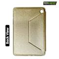Samsung Galaxy Tab A7 Lite (T225) Luxury Horizontal Flip Book Cover (Gold) + Tempered Glass Protector for Samsung Galaxy Tab A7 Lite (T225) (2in 1 Combo).