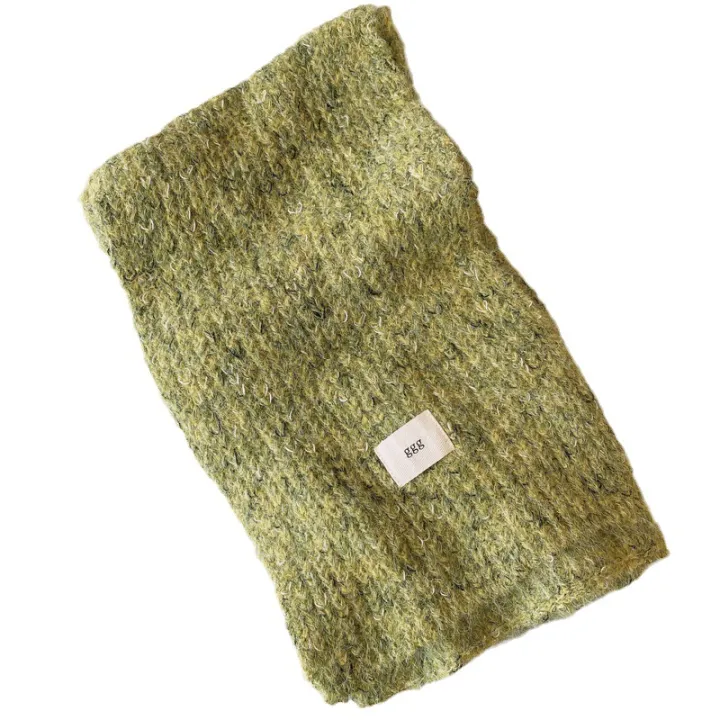 Autumn%20and%20winter%20gg%20letter%20cloth%20label%20soft%20glutinous%20melancho%20knitted%20small%20scarf%20women's%20Korean%20version%20of%20the%20versatile%20green%20warm%20scarf%20little%20red%20book%20-%20Image%205