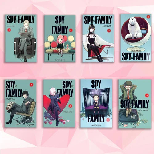 spy family vol  1-8 premium quality manga (8 book set )