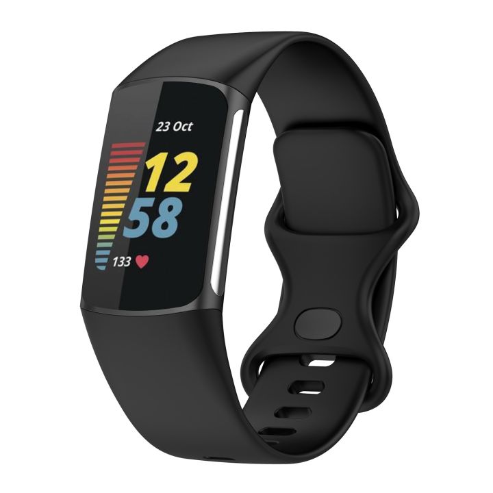 Watch%20Strap%20For%20Fitbit%20Charge%205%20Silicone%20Watch%20Band,%20Size:S%20-%20Image%202
