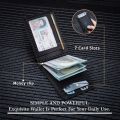 Rfid Carbon Fiber Men Wallets Card Holder Money Bag Slim Thin Mini Wallet Male Small Short Purse Black Walet Billfold Vallet. 