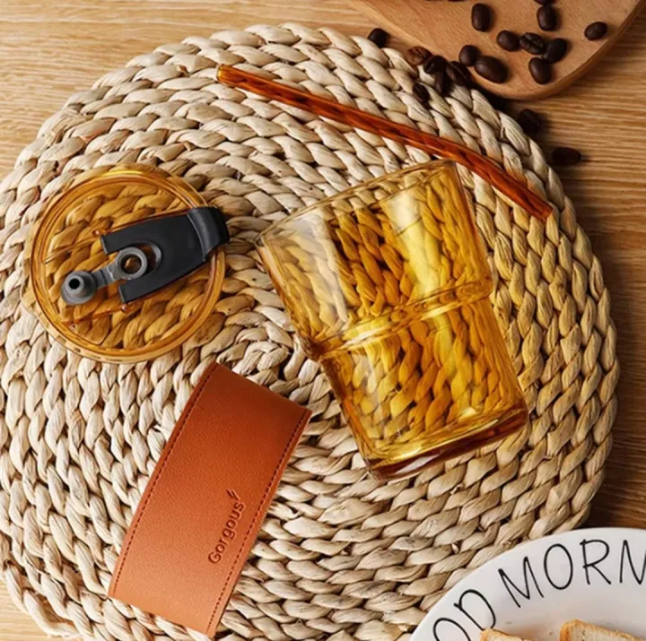 NEW%20450ml%20Glass%20Cups%20With%20Cover+Straw+Leather%20Sleeveand%EF%BC%8CReusable%20Boba%20Bottle,%20Iced%20Coffee%20Glasses,%20Travel%20Tumbler%20For%20Bubble%20Tea%20-%20Image%207