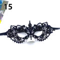 Black Women Hollow Lace Masquerade Face Mask Princess Party Cosplay Prom Props Costume Nightclub Queen Half Face Eye Mask.