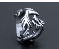 AliExpress zodiac dragon head rings, men's rings, men's domineering vintage jewelry, punk skulls, personality rings. 