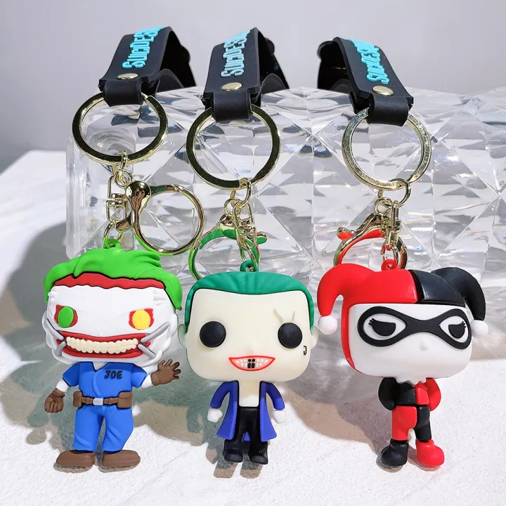 Popular Movie Suicide Squads Necklace Clown Jack and Joker Quinn Enamel Face Pendant Fashion Charm Jewelry Accessories For Fans