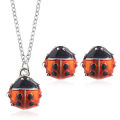 【7Rings Store】Fashion Miraculous Sets For Women Pendant Necklace Small Stud Earrings Jewelry Party Gifts Accessories Bijoux.