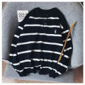【NShisasN】Autumn and Winter Sweaters Men's Broken Hole Loose Fashion Korean Version Hollow out Beggar Round Neck Couple Pullover Knit. 