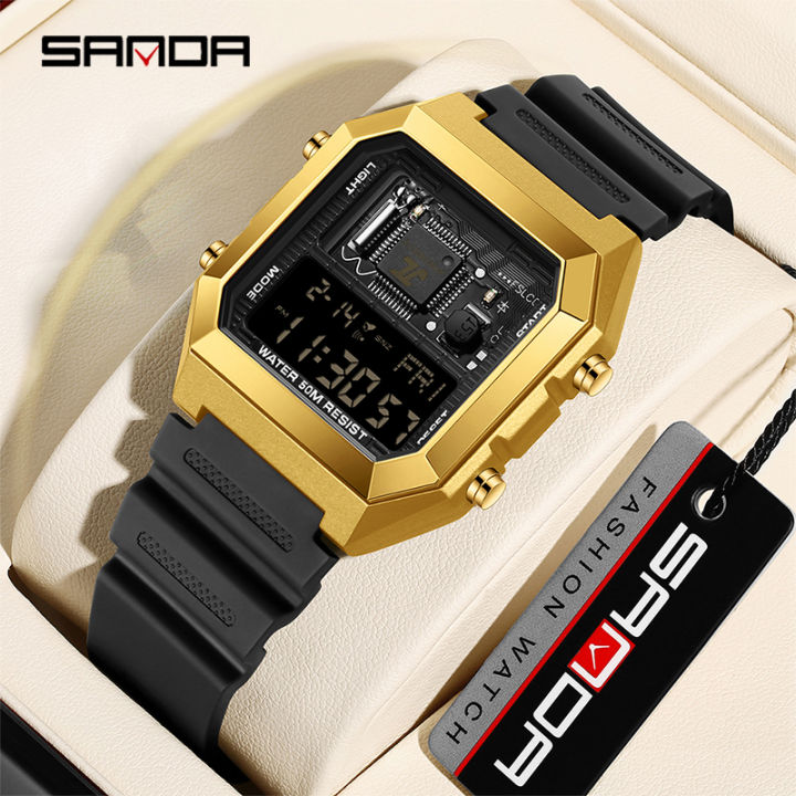 SANDA%20Youth%20Personality%20Electronic%20Components%20Cool%20Sports%20Waterproof%20Digital%20LED%20Men's%20Watch%20Gift%20Tiktok%20Same%20Style%20SD6216-3%20-%20Image%203