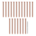 25Pcs Copper Nails, 3.14 Inch Long Pure Copper Nails Bulk with Drill Bit, Remove Stake Nails Hardware Nails for Trees. 