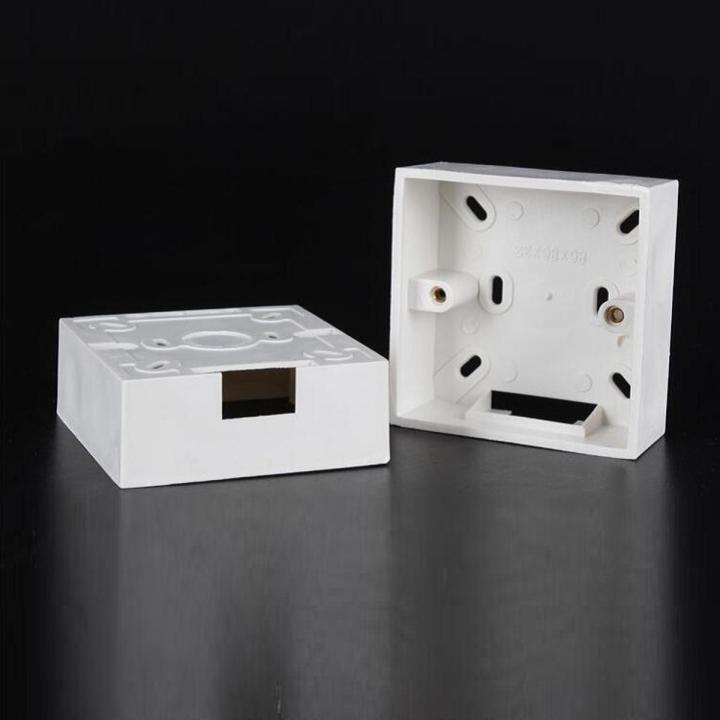 1 Gang PVC Back Box for Gang Switch, Universal PVC Gang switch Back Part White