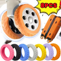 8Pcs Silicone Thick Wheels cover Protector For Luggage Reduce Noise Travel Luggage Suitcase Wheels Cover Thicken Trolley Box Casters Cover. 