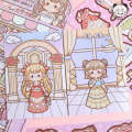 Tirado Duo Sauce House Castle Princess Dressing Cute Girl Children's Handheld Tent Sticker.