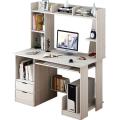 Home Office Table PC Computer Desk Simple Study Table with Bookshelf Student Desk, Reading Table, Table Workstation Table w/1 File Drawer & 2 Storage Drawers & Storage Shelves & Keyboard Tray Computer Table 48/36.
