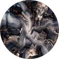 Amazon Cross Border Round Marble Table Cover Tablecloth Printed Dinner Round Tablecloth Waterproof Elastic Table Cover.