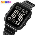 SKMEI Genuine Men's Electric Watch Life Waterproof Stainless Steel Watch Clock EL Luminous Countdown Double Time 2259. 