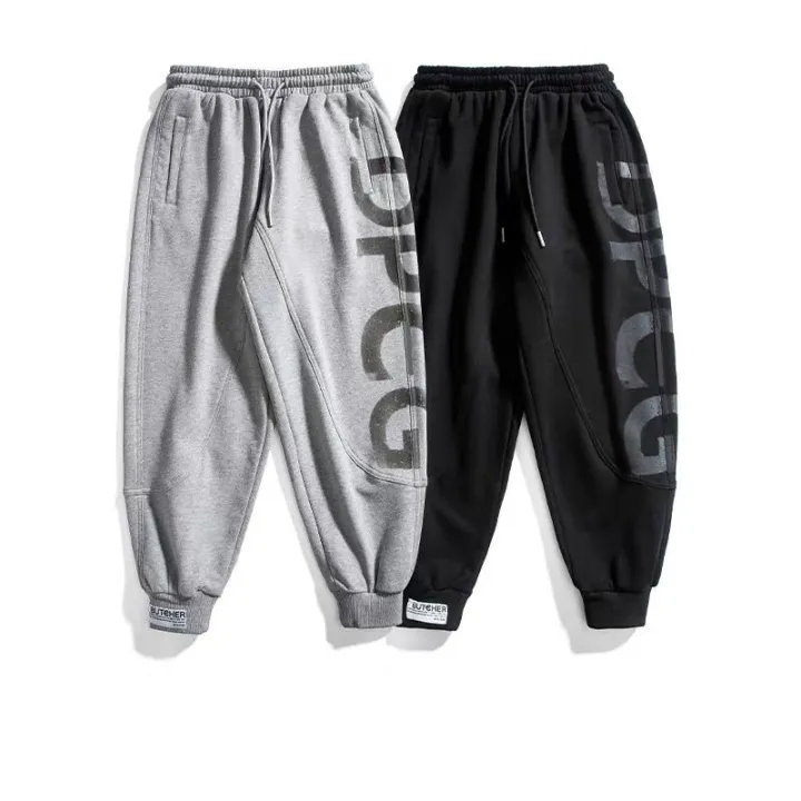 Spring%20and%20Summer%20New%20European%20Hop%20Letter%20Printing%20Track%20Sweatpants%20Men's%20Fashion%20Loose%20Street%20Casual%20Hop%20Ankle%20Banded%20Pants%20-%20Image%202