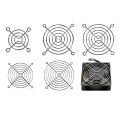 2PCS Cooling Fan Guard Metal Grill Computer Cover Fan Grill 30mm 40mm 50mm 60mm 70mm 80mm 90mm 120mm 135mm 140mm 170mm 200mm-2Pcs 60mm-Black Griils. 