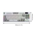 K86 Hot-Swappable Keyboard 87 Keys Bluetooth-Compatible Gaming Keyboard Wireless 2.4G Personalized Keypad RGB Lighting Effect. 