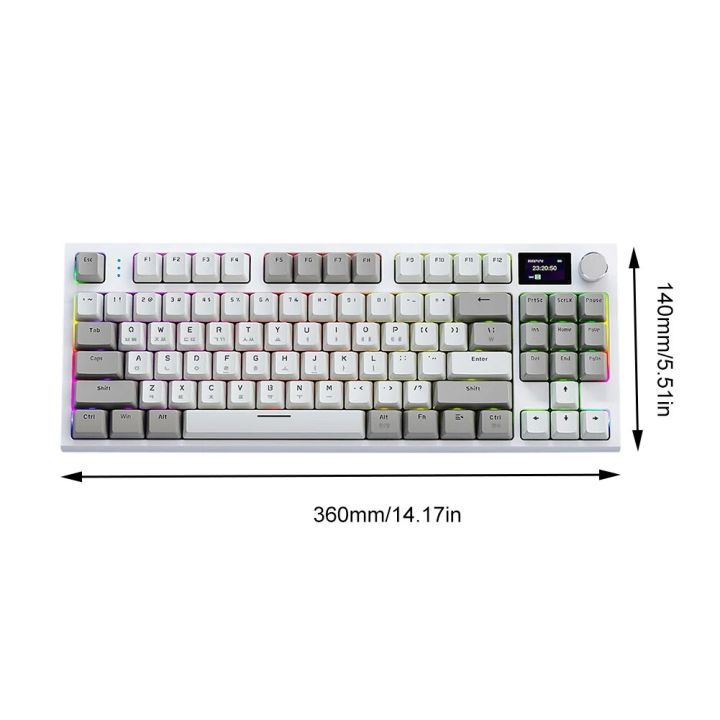 K86%20Hot-Swappable%20Keyboard%2087%20Keys%20Bluetooth-Compatible%20Gaming%20Keyboard%20Wireless%202.4G%20Personalized%20Keypad%20RGB%20Lighting%20Effect%20-%20Image%206