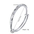 【Beiver Jewelry Store  】Ethlyn 2pcs/lot Adjustable Silver Color Baby Bangles Bracelets Jewelry Best Gift for Girls Kids. 