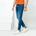 Oxygen Mens Classic Blue Slim Fit Denim Jeans -Jeans Pant. 