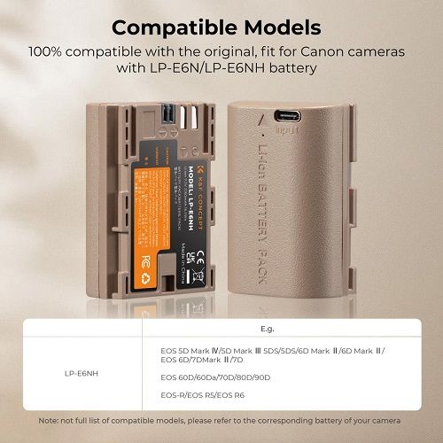 K&F%20Concept%20KF28.0022%20LP-E6NH%202250mAh%20Type-C%20Direct%20Charge%20Interface%20Camera%20Battery%20-%20Image%203