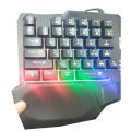 One Handed Gaming Keyboard Rgb Backlit - Enhance Your Gaming Experience With Ergonomic One-Handed Keyboard - Perfect For Gamers.