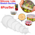 Silicon Food Cover Set of 6pcs Kitchen Reusable Silicone Stretch Cover Seal Lid Preservation Vacuum Food Storage Wrap Bowl Pot Cover.