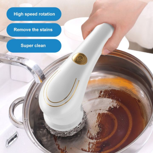 USB Charge Electric Dish Washers Cleaning Brush 5-in-1 Handheld Wireless Housework Kitchen Machines Bathtub Tile For Camping - Lifestyle Mall