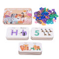 Number Alphabets Cards, Alphabets Cards Set Blocks for Preschool for Children. 
