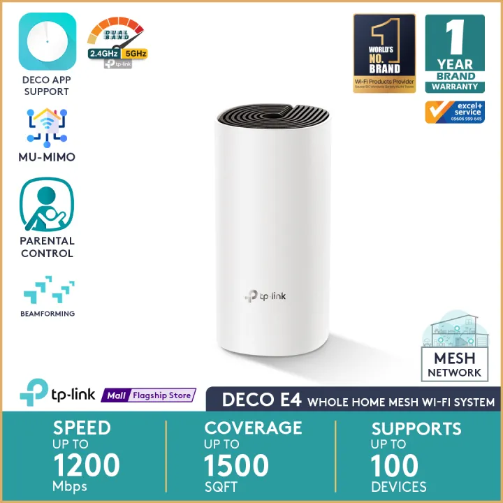 TP-Link%20Deco%20E4%20AC1200%20Router%20Whole%20Home%20Mesh%20Wi-Fi%20System%201%20Pack%20-%20Image%202