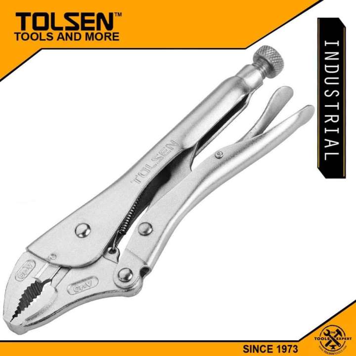 TOLSEN%2010"%20Locking%20Pliers%20(10%20inch%20or%20250mm)%20Vise%20Grip%20Round%20Industrial%20Series%20Model:%2010049%20-%20Image%202