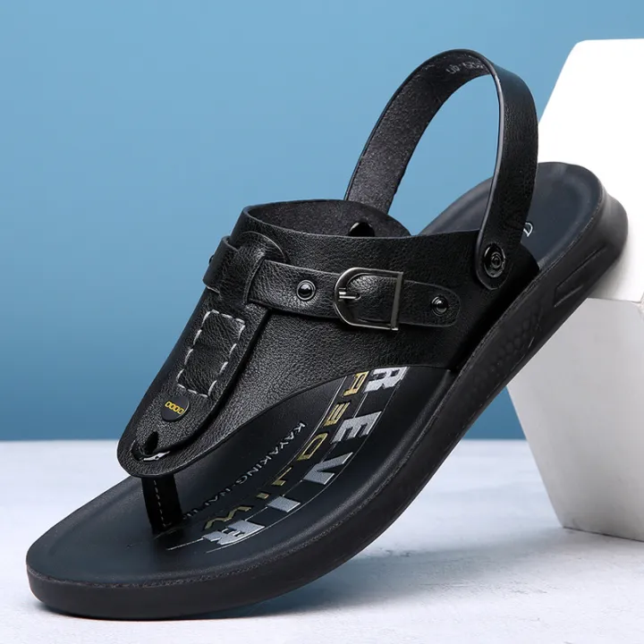 Casual%20flip-flops%20men's%20summer%20non-slip%20outdoor%20dual-use%20wear%20sandals%20microfiber%20splint%20slippers%20sandals%20men%20-%20Image%203