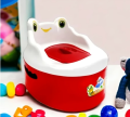 Plastic Baby potty Color Red & white. 