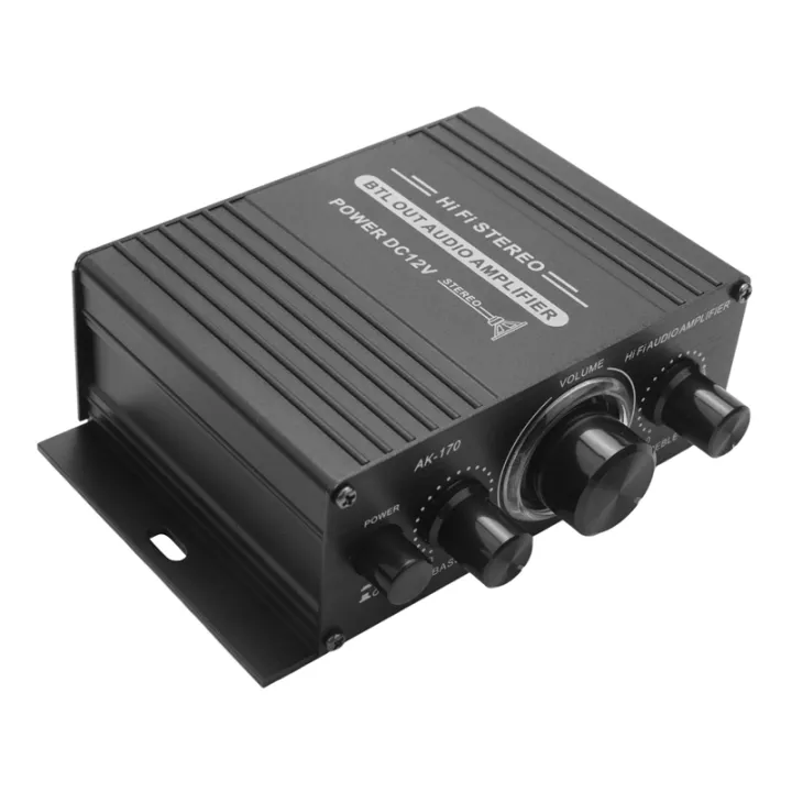 12V Mini Audio Power Car Amplifier Digital Audio Receiver AMP Dual ...