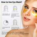 Crystal Collagen 24K Active Gold Powder Eye Mask + IPL Eye Essence Importer Safe Natural Ingredients Improve Dark Circles Firm. 