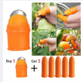 Vegetable And Fruits Thumb Cutter Finger cutter Silicone 5 in 1. 
