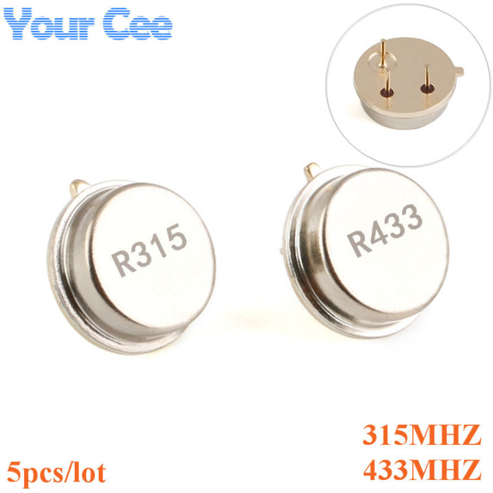 5pcs%20315%20433MHz%20Resonator%20Crystal%20Oscillator%20R315A%20R433A%20Quartz%20Through%20Holes%20Surface%20Acoustic%20Wave%20Oscillator%20KIt%20Round%203%20pins%20-%20Image%202