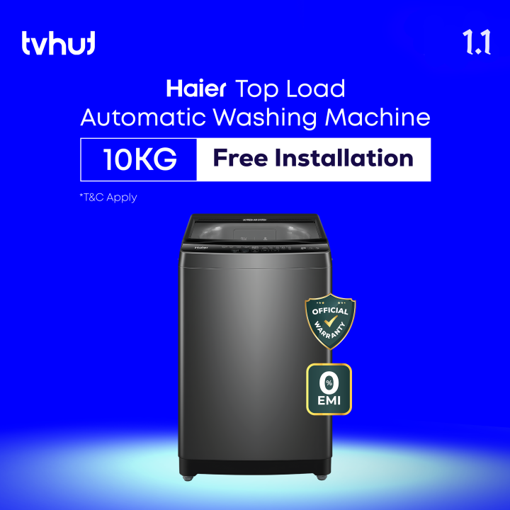 Haier 10 KG Top Load Fully Automatic Washing Machine with Official Warranty and Free Delivery