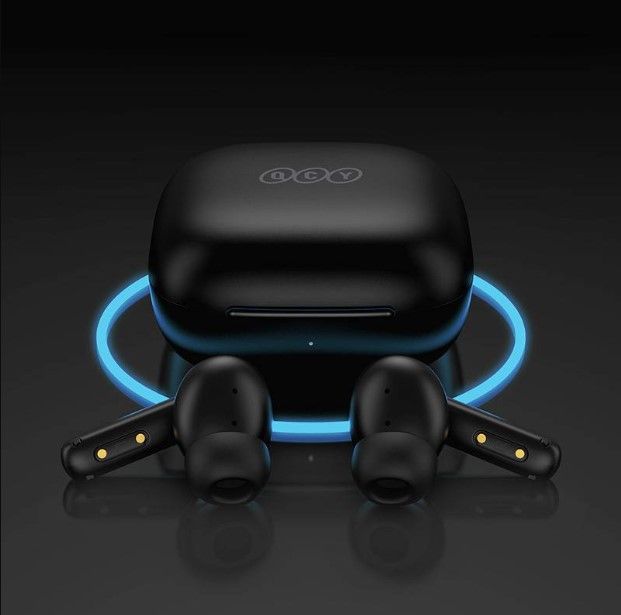 QCY T13 ANC Wireless Earbuds Active Noise Cancelling, Bluetooth 5.3 Earphones with 4 Mics, Hi-Fi Stereo sound, EQ settings, 30H Playtime, IPX5 waterproof, Black